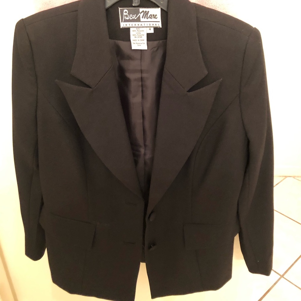 Beau Marc Black Skirt Suit.